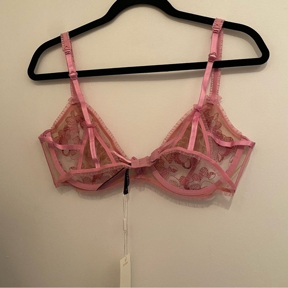 NWT 🆕 For love & Lemons Grace Underwire Bra • Pink • XL - Picture 6 of 8
